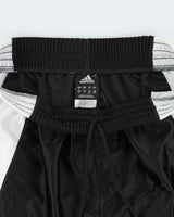 Vintage Y2K 00s Adidas 3-Stripe Embroidered Loose Fit Satin Basketball Shorts - L