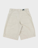 Vintage Y2K 00s Nike Canvas Relaxed Fit Wide Leg Long Shorts - M