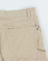 Vintage Y2K 00s Arc'teryx Desert Khaki Canvas Relaxed Fit Wide Leg Technical Shorts - W36