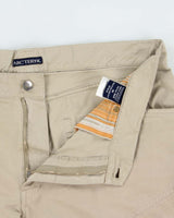 Vintage Y2K 00s Arc'teryx Desert Khaki Canvas Relaxed Fit Wide Leg Technical Shorts - W36