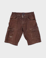 Vintage Y2K 00s Arc'teryx Brown Canvas Relaxed Fit Technical Shorts - W32