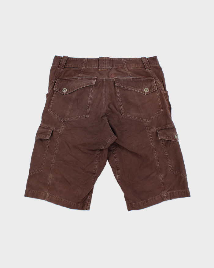 Vintage Y2K 00s Arc'teryx Brown Canvas Relaxed Fit Technical Shorts - W32