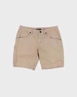 SS2020 Arc'teryx Khaki 'Phelix 9.5' Canvas Straight Leg Technical Shorts - W32