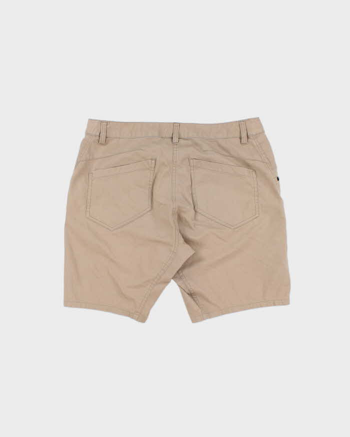 SS2020 Arc'teryx Khaki 'Phelix 9.5' Canvas Straight Leg Technical Shorts - W32