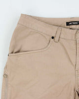 SS2020 Arc'teryx Khaki 'Phelix 9.5' Canvas Straight Leg Technical Shorts - W32