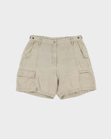 Vintage Y2K 00s Woolrich Desert Khaki Canvas Multi-Pocket Relaxed Fit Bermuda Shorts - W30
