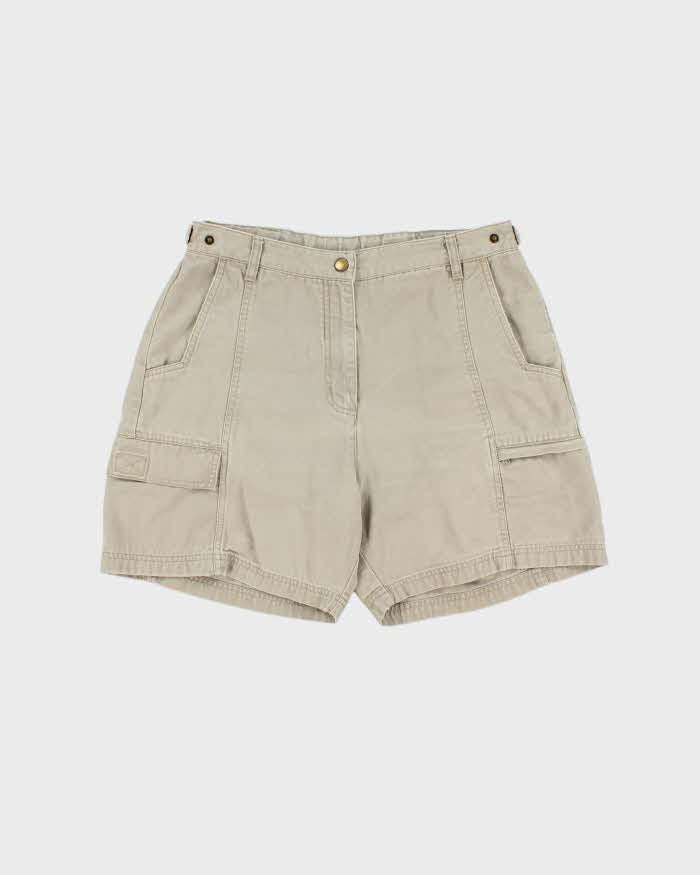 Vintage Y2K 00s Woolrich Desert Khaki Canvas Multi-Pocket Relaxed Fit Bermuda Shorts - W30