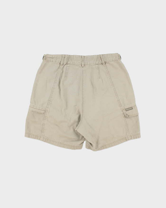 Vintage Y2K 00s Woolrich Desert Khaki Canvas Multi-Pocket Relaxed Fit Bermuda Shorts - W30
