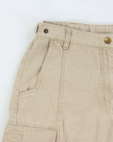Vintage Y2K 00s Woolrich Desert Khaki Canvas Multi-Pocket Relaxed Fit Bermuda Shorts - W30
