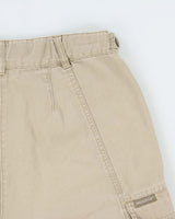 Vintage Y2K 00s Woolrich Desert Khaki Canvas Multi-Pocket Relaxed Fit Bermuda Shorts - W30