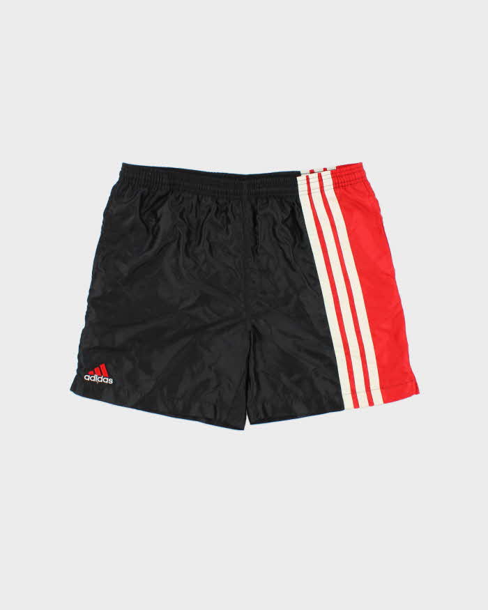 Vintage 1990s Adidas Embroidered 3-Stripe Two Tone Casual / Swim Shorts - XL