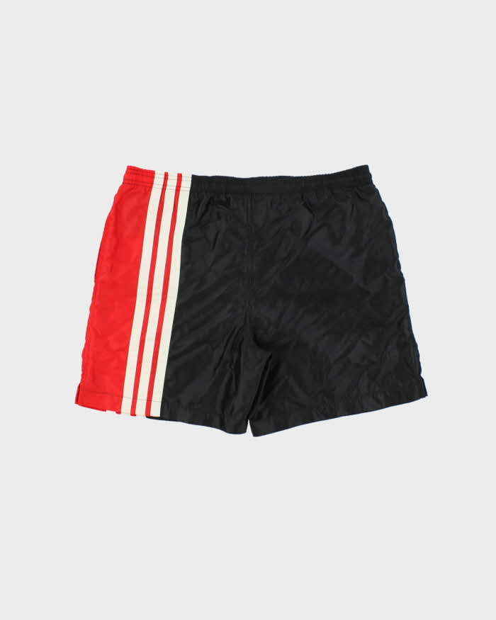 Vintage 1990s Adidas Embroidered 3-Stripe Two Tone Casual / Swim Shorts - XL
