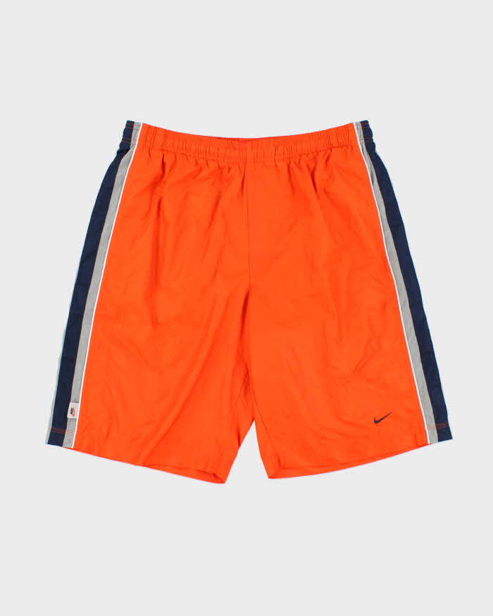 Vintage Y2K 00s Nike Soft Shell Relaxed Fit Wide Leg Casual / Swim Shorts - L