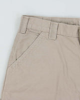 Vintage Carhartt B147 Tan Canvas Loose Original Fit Carpenter Shorts - W36