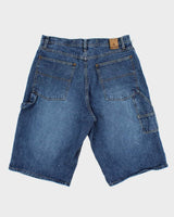 Vintage Y2K 00s Exco Jeans Baggy Fit Wide Leg Denim Carpenter Shorts - W34