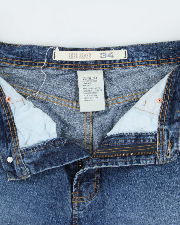 Vintage Y2K 00s Exco Jeans Baggy Fit Wide Leg Denim Carpenter Shorts - W34