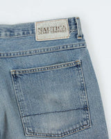 Vintage Y2K 00s Nautica Jeans Baggy Fit Wide Leg Denim Skater Shorts - W36