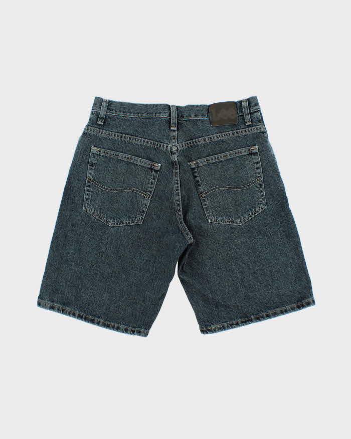 Vintage Y2K 00s Lee Stone Wash Relaxed Fit Wide Leg Denim Jean Shorts - W32
