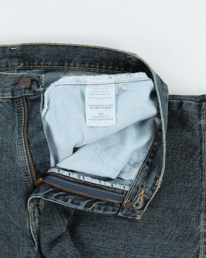 Vintage Y2K 00s Lee Stone Wash Relaxed Fit Wide Leg Denim Jean Shorts - W32