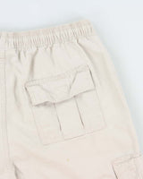 Vintage 1990s Umbro Cotton Canvas Relaxed Fit Wide Leg Adventure Shorts - M