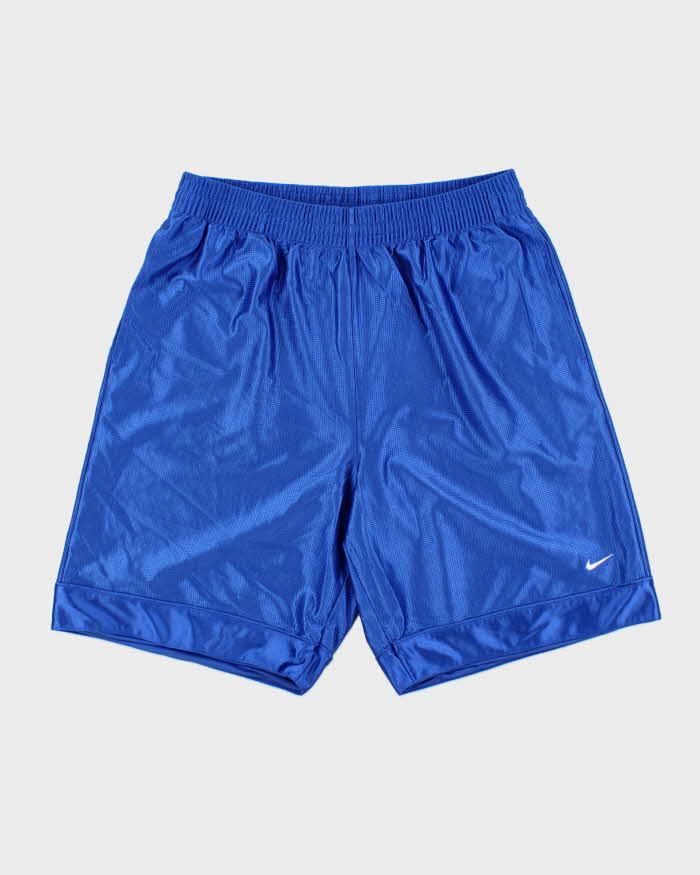Vintage Nike Heavyweight Embroidered Satin Baggy Fit Wide Leg Shorts - XL