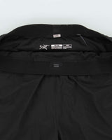 Arc'teryx Black 'Adan' 7" Lightweight Soft Shell Trail Running Shorts - M