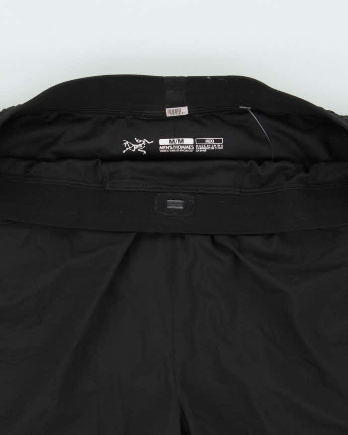 Arc'teryx Black 'Adan' 7" Lightweight Soft Shell Trail Running Shorts - M