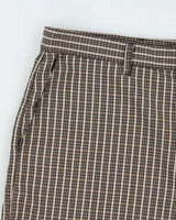 Vintage Y2K 00s Adidas Tartan Plaid Twill Canvas Relaxed Fit Wide Leg Golf Shorts - W36