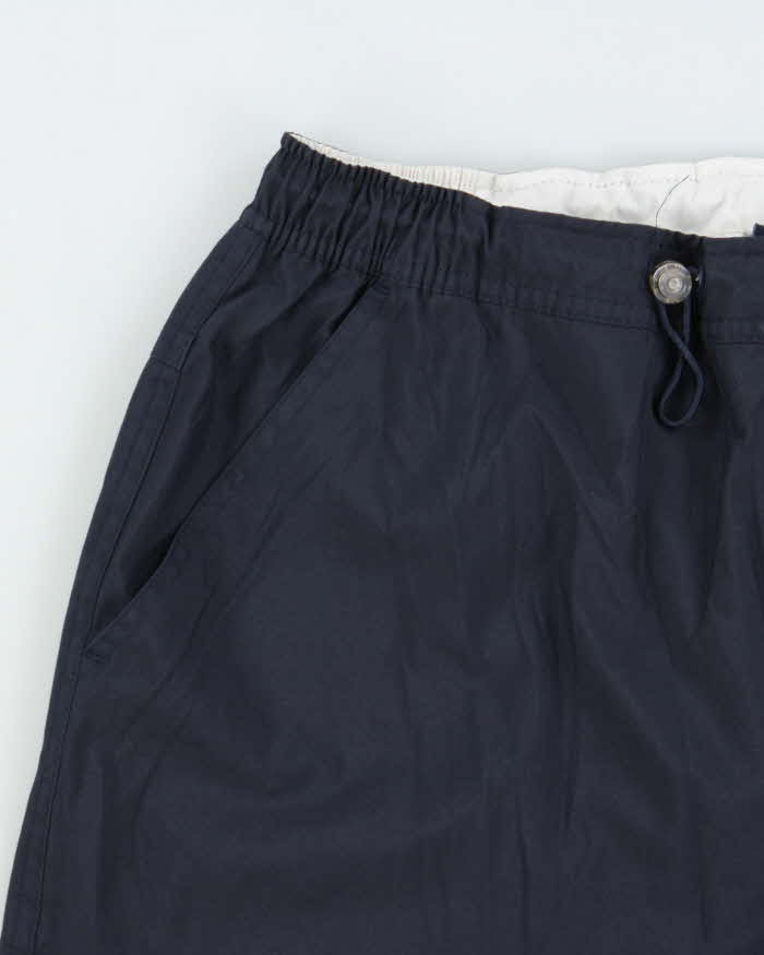 Vintage Y2K 00s Tommy Hilfiger Athletics Navy Soft Shell Relaxed Fit 3/4 Length Shorts - XL