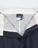 Vintage Y2K 00s Tommy Hilfiger Athletics Navy Soft Shell Relaxed Fit 3/4 Length Shorts - XL