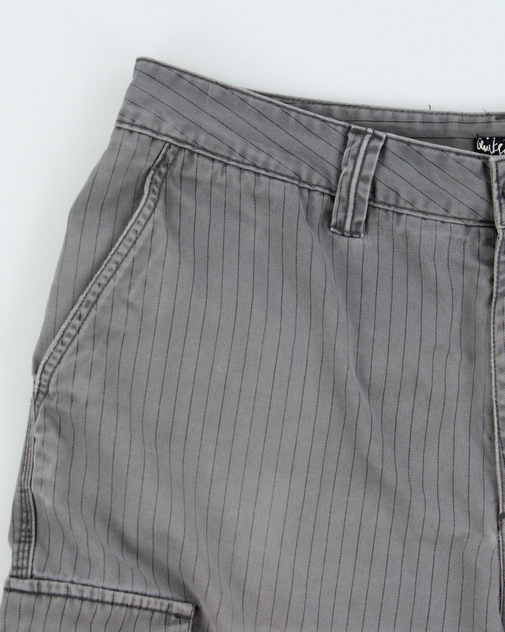 Vintage Y2K 2000s Quicksilvers Stripe Baggy Fit Cargo Shorts - W32