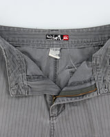 Vintage Y2K 2000s Quicksilvers Stripe Baggy Fit Cargo Shorts - W32