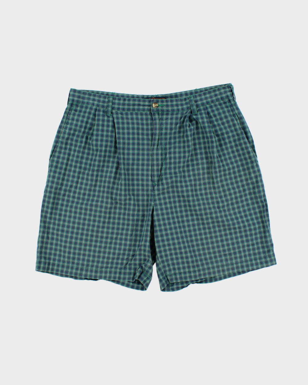 Vintage 1990s Tommy Hilfiger Golf Cotton Checked Shorts - W35