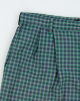 Vintage 1990s Tommy Hilfiger Golf Cotton Checked Shorts - W35