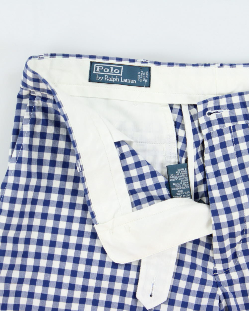 Vintage 1990s Ralph Lauren Cotton Checked Shorts - W34 – Rokit