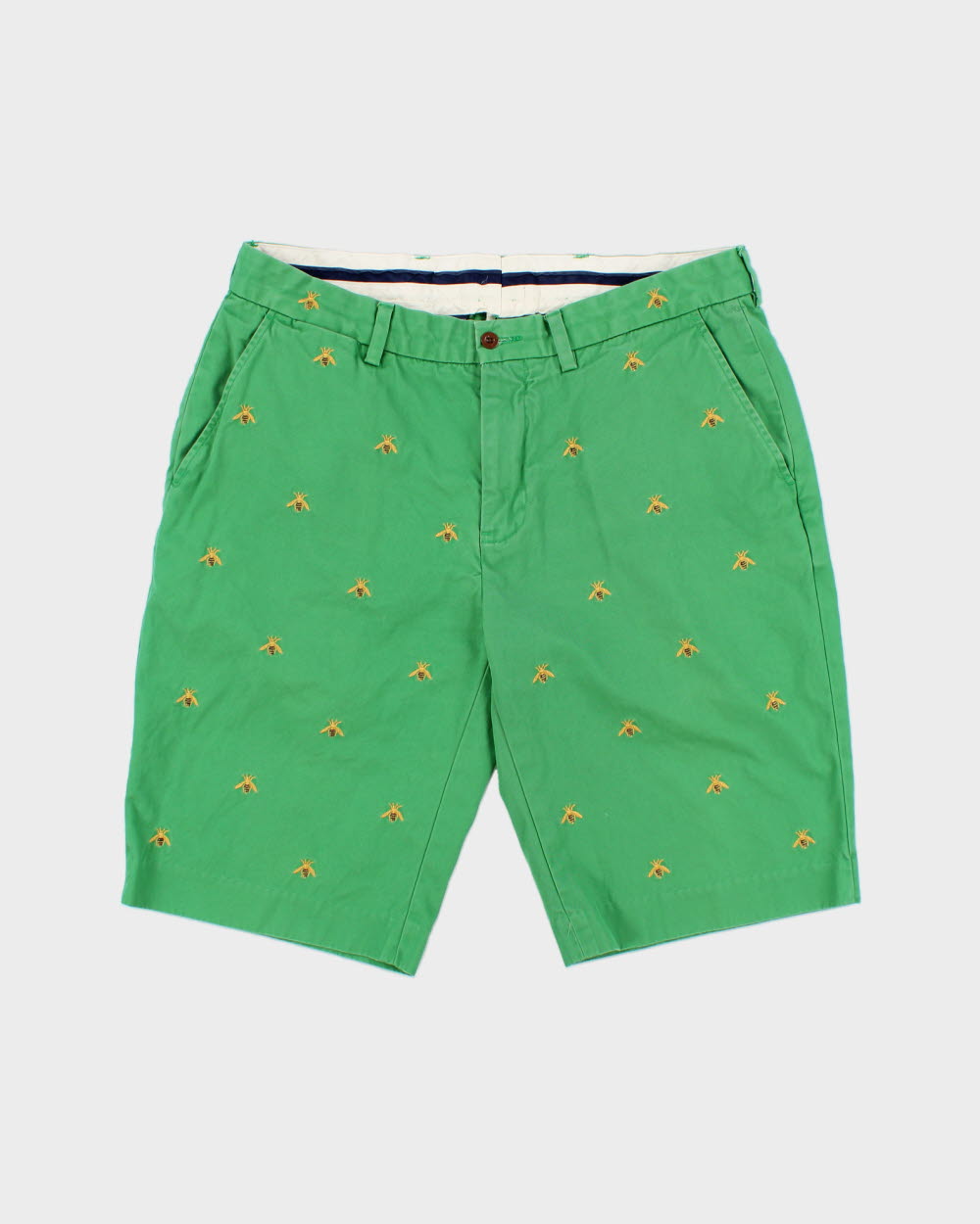 Vintage 1990s Ralph Lauren Cotton All Over Embroidered Bee Shorts - W34