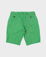 Vintage 1990s Ralph Lauren Cotton All Over Embroidered Bee Shorts - W34