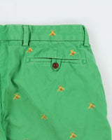 Vintage 1990s Ralph Lauren Cotton All Over Embroidered Bee Shorts - W34
