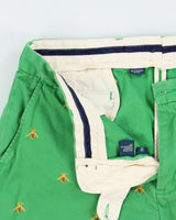 Vintage 1990s Ralph Lauren Cotton All Over Embroidered Bee Shorts - W34