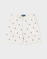 Vintage Polo Ralph Lauren Repeat Pony Embroidered Relaxed Fit Chino 'Prospect' Shorts - W33