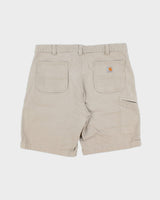 Vintage Carhartt Desert Khaki Rugged Flex Relaxed Fit Canvas Work Shorts - W38