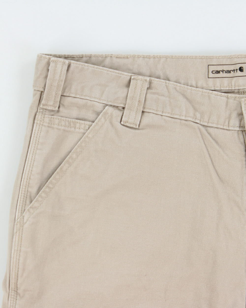 Vintage Carhartt Desert Khaki Rugged Flex Relaxed Fit Canvas Work Shorts - W38