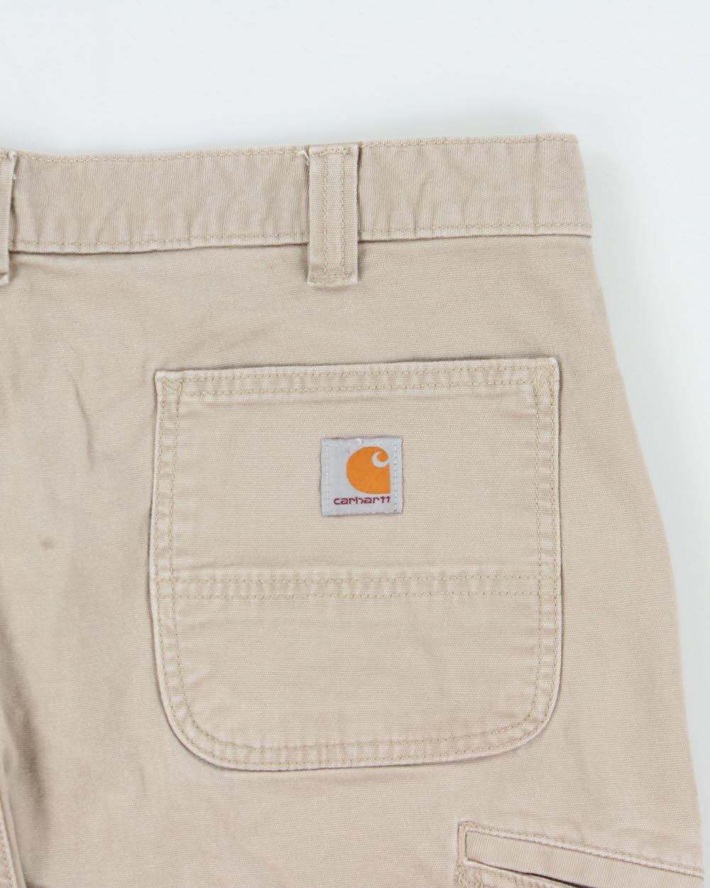 Vintage Carhartt Desert Khaki Rugged Flex Relaxed Fit Canvas Work Shorts - W38