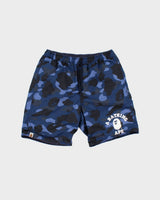 A Bathing Ape Colour Camo Shark Reversible Shell Relaxed Fit Shorts - M
