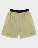 Vintage Y2K 00s Ruff Ryders Gold Embroidered Heavyweight Mesh Relaxed Fit Wide Leg Basketball Shorts -XL