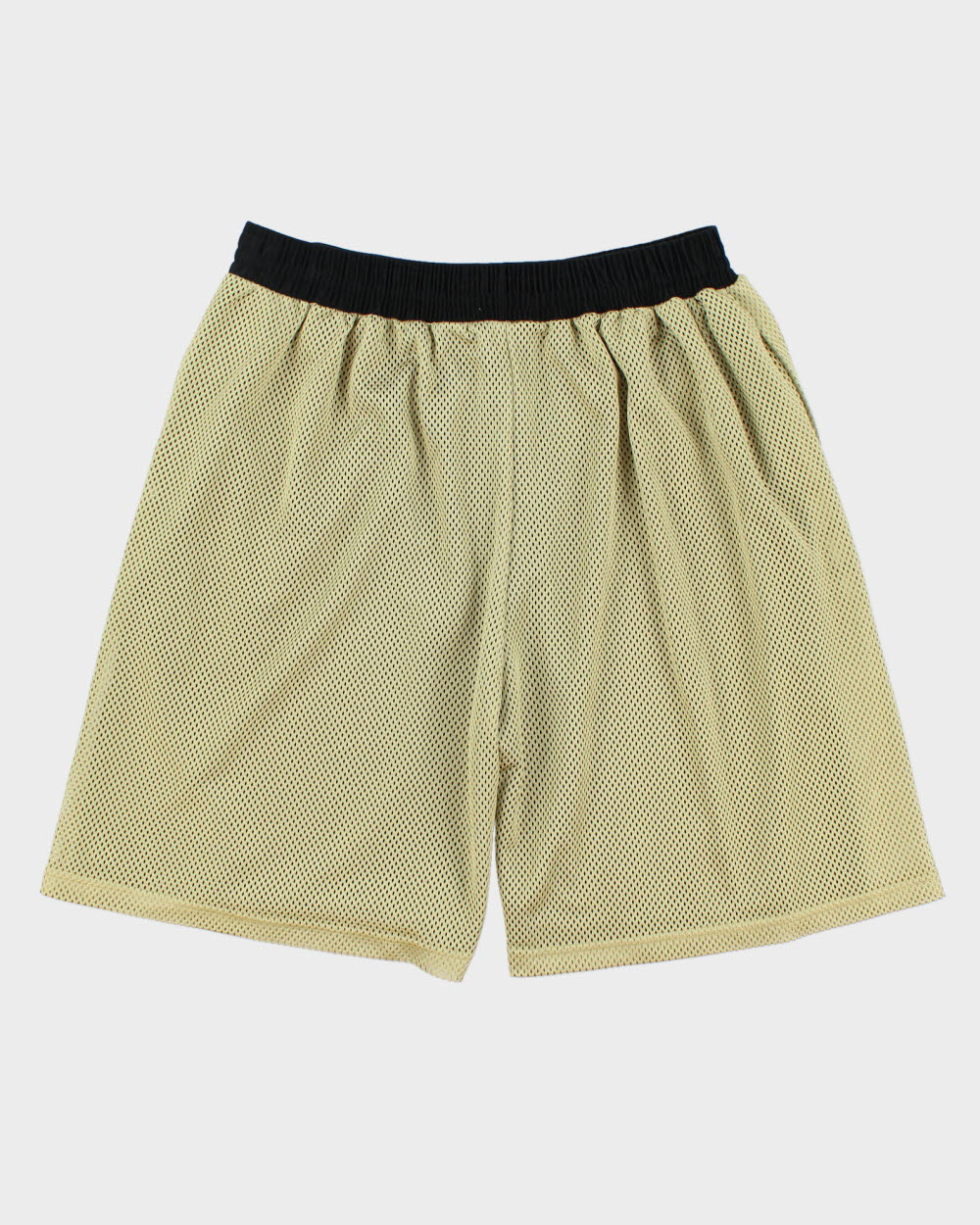 Vintage Y2K 00s Ruff Ryders Gold Embroidered Heavyweight Mesh Relaxed Fit Wide Leg Basketball Shorts -XL