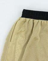 Vintage Y2K 00s Ruff Ryders Gold Embroidered Heavyweight Mesh Relaxed Fit Wide Leg Basketball Shorts -XL