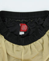 Vintage Y2K 00s Ruff Ryders Gold Embroidered Heavyweight Mesh Relaxed Fit Wide Leg Basketball Shorts -XL