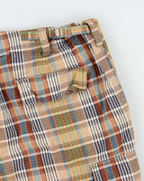 Vintage Y2K 00s Tommy Hilfiger Plaid Relaxed Fit Wide Leg Cargo Shorts - W38