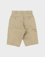 Vintage Dickies 13 Inch Desert Khaki Striped Canvas Multi-Pocket Relaxed Fit Work Shorts - W34